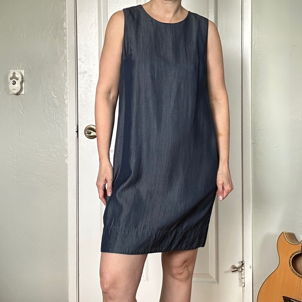 3/$20 GAP mini dress, denim-like fabric, size medium
